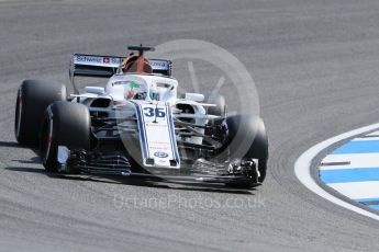 World © Octane Photographic Ltd. Formula 1 – German GP - Practice 1. Alfa Romeo Sauber F1 Team C37 – Antonio Giovinazzi. Hockenheimring, Baden-Wurttemberg, Germany. Friday 20th July 2018.