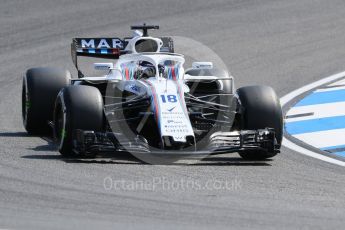World © Octane Photographic Ltd. Formula 1 – German GP - Practice 1. Williams Martini Racing FW41 – Lance Stroll. Hockenheimring, Baden-Wurttemberg, Germany. Friday 20th July 2018.