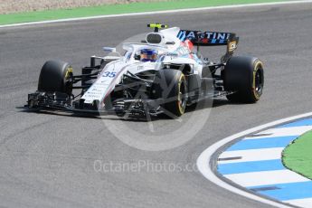 World © Octane Photographic Ltd. Formula 1 – German GP - Practice 1. Williams Martini Racing FW41 – Sergey Sirotkin. Hockenheimring, Baden-Wurttemberg, Germany. Friday 20th July 2018.