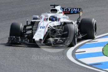 World © Octane Photographic Ltd. Formula 1 – German GP - Practice 1. Williams Martini Racing FW41 – Lance Stroll. Hockenheimring, Baden-Wurttemberg, Germany. Friday 20th July 2018.