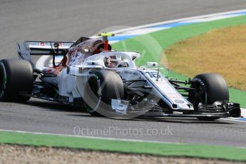World © Octane Photographic Ltd. Formula 1 – German GP - Practice 1. Alfa Romeo Sauber F1 Team C37 – Charles Leclerc. Hockenheimring, Baden-Wurttemberg, Germany. Friday 20th July 2018.