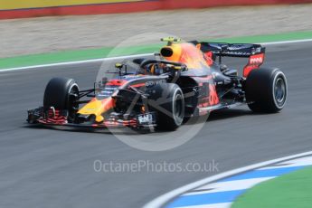 World © Octane Photographic Ltd. Formula 1 – German GP - Practice 1. Aston Martin Red Bull Racing TAG Heuer RB14 – Max Verstappen. Hockenheimring, Baden-Wurttemberg, Germany. Friday 20th July 2018.