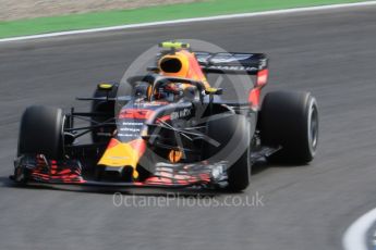 World © Octane Photographic Ltd. Formula 1 – German GP - Practice 1. Aston Martin Red Bull Racing TAG Heuer RB14 – Max Verstappen. Hockenheimring, Baden-Wurttemberg, Germany. Friday 20th July 2018.