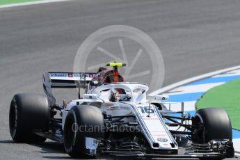 World © Octane Photographic Ltd. Formula 1 – German GP - Practice 1. Alfa Romeo Sauber F1 Team C37 – Charles Leclerc. Hockenheimring, Baden-Wurttemberg, Germany. Friday 20th July 2018.