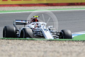 World © Octane Photographic Ltd. Formula 1 – German GP - Practice 1. Alfa Romeo Sauber F1 Team C37 – Charles Leclerc. Hockenheimring, Baden-Wurttemberg, Germany. Friday 20th July 2018.
