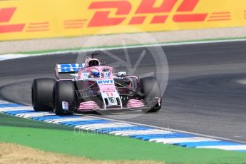World © Octane Photographic Ltd. Formula 1 – German GP - Practice 1. Sahara Force India VJM11 - Sergio Perez. Hockenheimring, Baden-Wurttemberg, Germany. Friday 20th July 2018.