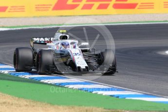 World © Octane Photographic Ltd. Formula 1 – German GP - Practice 1. Williams Martini Racing FW41 – Sergey Sirotkin. Hockenheimring, Baden-Wurttemberg, Germany. Friday 20th July 2018.