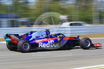 World © Octane Photographic Ltd. Formula 1 – German GP - Practice 2. Scuderia Toro Rosso STR13 – Brendon Hartley. Hockenheimring, Baden-Wurttemberg, Germany. Friday 20th July 2018.