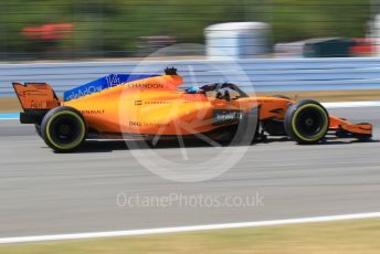 World © Octane Photographic Ltd. Formula 1 – German GP - Practice 2. McLaren MCL33 – Fernando Alonso. Hockenheimring, Baden-Wurttemberg, Germany. Friday 20th July 2018.