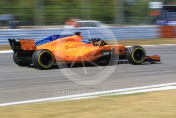 World © Octane Photographic Ltd. Formula 1 – German GP - Practice 2. McLaren MCL33 – Fernando Alonso. Hockenheimring, Baden-Wurttemberg, Germany. Friday 20th July 2018.