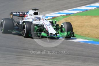 World © Octane Photographic Ltd. Formula 1 – German GP - Practice 2. Williams Martini Racing FW41 – Lance Stroll. Hockenheimring, Baden-Wurttemberg, Germany. Friday 20th July 2018.