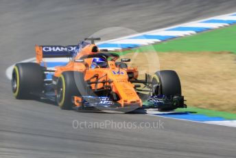World © Octane Photographic Ltd. Formula 1 – German GP - Practice 2. McLaren MCL33 – Fernando Alonso. Hockenheimring, Baden-Wurttemberg, Germany. Friday 20th July 2018.