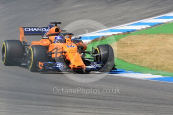 World © Octane Photographic Ltd. Formula 1 – German GP - Practice 2. McLaren MCL33 – Fernando Alonso. Hockenheimring, Baden-Wurttemberg, Germany. Friday 20th July 2018.