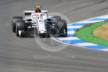 World © Octane Photographic Ltd. Formula 1 – German GP - Practice 2. Alfa Romeo Sauber F1 Team C37 – Charles Leclerc. Hockenheimring, Baden-Wurttemberg, Germany. Friday 20th July 2018.