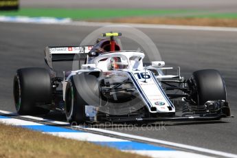 World © Octane Photographic Ltd. Formula 1 – German GP - Practice 2. Alfa Romeo Sauber F1 Team C37 – Charles Leclerc. Hockenheimring, Baden-Wurttemberg, Germany. Friday 20th July 2018.