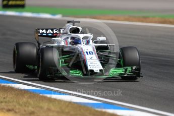 World © Octane Photographic Ltd. Formula 1 – German GP - Practice 2. Williams Martini Racing FW41 – Lance Stroll. Hockenheimring, Baden-Wurttemberg, Germany. Friday 20th July 2018.
