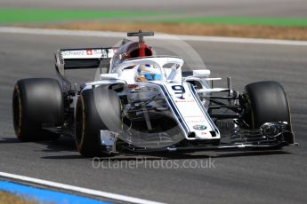World © Octane Photographic Ltd. Formula 1 – German GP - Practice 2. Alfa Romeo Sauber F1 Team C37 – Marcus Ericsson. Hockenheimring, Baden-Wurttemberg, Germany. Friday 20th July 2018.