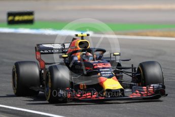 World © Octane Photographic Ltd. Formula 1 – German GP - Practice 2. Aston Martin Red Bull Racing TAG Heuer RB14 – Max Verstappen. Hockenheimring, Baden-Wurttemberg, Germany. Friday 20th July 2018.