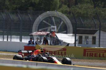 World © Octane Photographic Ltd. Formula 1 – German GP - Practice 2. Aston Martin Red Bull Racing TAG Heuer RB14 – Max Verstappen. Hockenheimring, Baden-Wurttemberg, Germany. Friday 20th July 2018.
