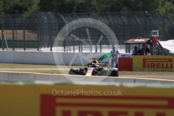 World © Octane Photographic Ltd. Formula 1 – German GP - Practice 2. Aston Martin Red Bull Racing TAG Heuer RB14 – Max Verstappen. Hockenheimring, Baden-Wurttemberg, Germany. Friday 20th July 2018.