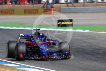World © Octane Photographic Ltd. Formula 1 – German GP - Practice 2. Scuderia Toro Rosso STR13 – Brendon Hartley. Hockenheimring, Baden-Wurttemberg, Germany. Friday 20th July 2018.