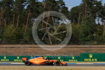 World © Octane Photographic Ltd. Formula 1 – German GP - Practice 2. McLaren MCL33 – Fernando Alonso. Hockenheimring, Baden-Wurttemberg, Germany. Friday 20th July 2018.