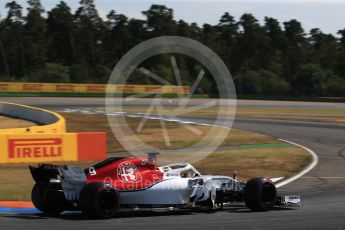 World © Octane Photographic Ltd. Formula 1 – German GP - Practice 2. Alfa Romeo Sauber F1 Team C37 – Marcus Ericsson. Hockenheimring, Baden-Wurttemberg, Germany. Friday 20th July 2018.