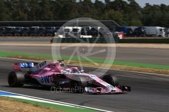 World © Octane Photographic Ltd. Formula 1 – German GP - Practice 2. Sahara Force India VJM11 - Sergio Perez. Hockenheimring, Baden-Wurttemberg, Germany. Friday 20th July 2018.