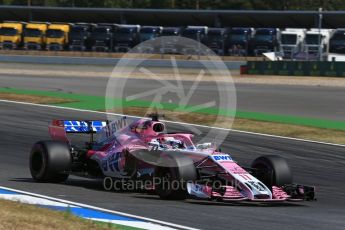 World © Octane Photographic Ltd. Formula 1 – German GP - Practice 2. Sahara Force India VJM11 - Sergio Perez. Hockenheimring, Baden-Wurttemberg, Germany. Friday 20th July 2018.