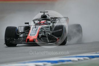 World © Octane Photographic Ltd. Formula 1 – German GP - Practice 3. Haas F1 Team VF-18 – Romain Grosjean. Hockenheimring, Baden-Wurttemberg, Germany. Saturday 21st July 2018.