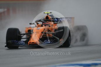 World © Octane Photographic Ltd. Formula 1 – German GP - Practice 3. McLaren MCL33 – Stoffel Vandoorne. Hockenheimring, Baden-Wurttemberg, Germany. Saturday 21st July 2018.