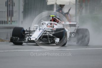 World © Octane Photographic Ltd. Formula 1 – German GP - Practice 3. Alfa Romeo Sauber F1 Team C37 – Charles Leclerc. Hockenheimring, Baden-Wurttemberg, Germany. Saturday 21st July 2018.