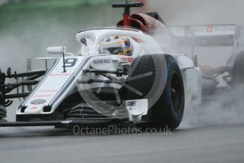 World © Octane Photographic Ltd. Formula 1 – German GP - Paddock. Alfa Romeo Sauber F1 Team C37 – Marcus Ericsson. Hockenheimring, Baden-Wurttemberg, Germany. Saturday 21st July 2018.