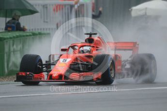 World © Octane Photographic Ltd. Formula 1 – German GP - Practice 3. Scuderia Ferrari SF71-H – Sebastian Vettel. Hockenheimring, Baden-Wurttemberg, Germany. Saturday 21st July 2018.