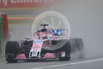 World © Octane Photographic Ltd. Formula 1 – German GP - Practice 3. Sahara Force India VJM11 - Sergio Perez. Hockenheimring, Baden-Wurttemberg, Germany. Saturday 21st July 2018.
