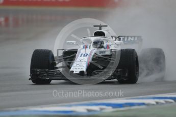 World © Octane Photographic Ltd. Formula 1 – German GP - Practice 3. Williams Martini Racing FW41 – Lance Stroll. Hockenheimring, Baden-Wurttemberg, Germany. Saturday 21st July 2018.