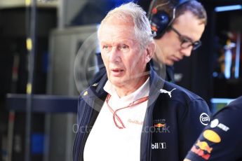 World © Octane Photographic Ltd. Formula 1 – German GP - Practice 3. Helmut Marko - advisor to the Red Bull GmbH Formula One Teams and head of Red Bull's driver development program. Hockenheimring, Baden-Wurttemberg, Germany. Saturday 21st July 2018.