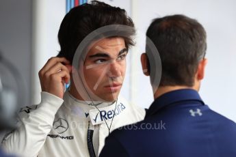 World © Octane Photographic Ltd. Formula 1 – German GP - Paddock. Williams Martini Racing FW41 – Lance Stroll. Hockenheimring, Baden-Wurttemberg, Germany. Thursday 19th July 2018.