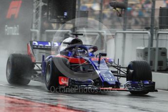 World © Octane Photographic Ltd. Formula 1 – German GP - Practice 3. Scuderia Toro Rosso STR13 – Brendon Hartley. Hockenheimring, Baden-Wurttemberg, Germany. Saturday 21st July 2018.