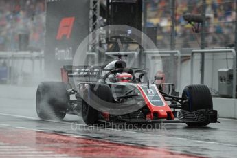 World © Octane Photographic Ltd. Formula 1 – German GP - Practice 3. Haas F1 Team VF-18 – Romain Grosjean. Hockenheimring, Baden-Wurttemberg, Germany. Saturday 21st July 2018.