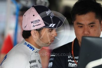 World © Octane Photographic Ltd. Formula 1 – German GP - Practice 3. Sahara Force India VJM11 - Sergio Perez. Hockenheimring, Baden-Wurttemberg, Germany. Saturday 21st July 2018.