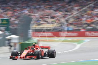 World © Octane Photographic Ltd. Formula 1 – German GP - Qualifying. Scuderia Ferrari SF71-H – Kimi Raikkonen. Hockenheimring, Baden-Wurttemberg, Germany. Saturday 21st July 2018.