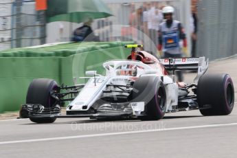 World © Octane Photographic Ltd. Formula 1 – German GP - Qualifying. Alfa Romeo Sauber F1 Team C37 – Charles Leclerc. Hockenheimring, Baden-Wurttemberg, Germany. Saturday 21st July 2018.