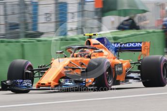 World © Octane Photographic Ltd. Formula 1 – German GP - Qualifying. McLaren MCL33 – Stoffel Vandoorne. Hockenheimring, Baden-Wurttemberg, Germany. Saturday 21st July 2018.