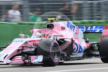 World © Octane Photographic Ltd. Formula 1 – German GP - Qualifying. Sahara Force India VJM11 - Esteban Ocon. Hockenheimring, Baden-Wurttemberg, Germany. Saturday 21st July 2018.
