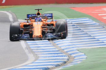 World © Octane Photographic Ltd. Formula 1 – German GP - Qualifying. McLaren MCL33 – Fernando Alonso. Hockenheimring, Baden-Wurttemberg, Germany. Saturday 21st July 2018.