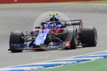 World © Octane Photographic Ltd. Formula 1 – German GP - Qualifying. Scuderia Toro Rosso STR13 – Pierre Gasly. Hockenheimring, Baden-Wurttemberg, Germany. Saturday 21st July 2018.