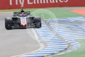 World © Octane Photographic Ltd. Formula 1 – German GP - Qualifying. Haas F1 Team VF-18 – Romain Grosjean. Hockenheimring, Baden-Wurttemberg, Germany. Saturday 21st July 2018.