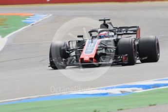 World © Octane Photographic Ltd. Formula 1 – German GP - Qualifying. Haas F1 Team VF-18 – Romain Grosjean. Hockenheimring, Baden-Wurttemberg, Germany. Saturday 21st July 2018.