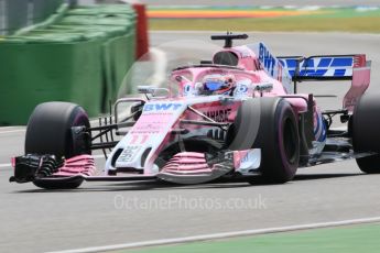 World © Octane Photographic Ltd. Formula 1 – German GP - Qualifying. Sahara Force India VJM11 - Sergio Perez. Hockenheimring, Baden-Wurttemberg, Germany. Saturday 21st July 2018.